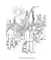 A coloring page of the titanic